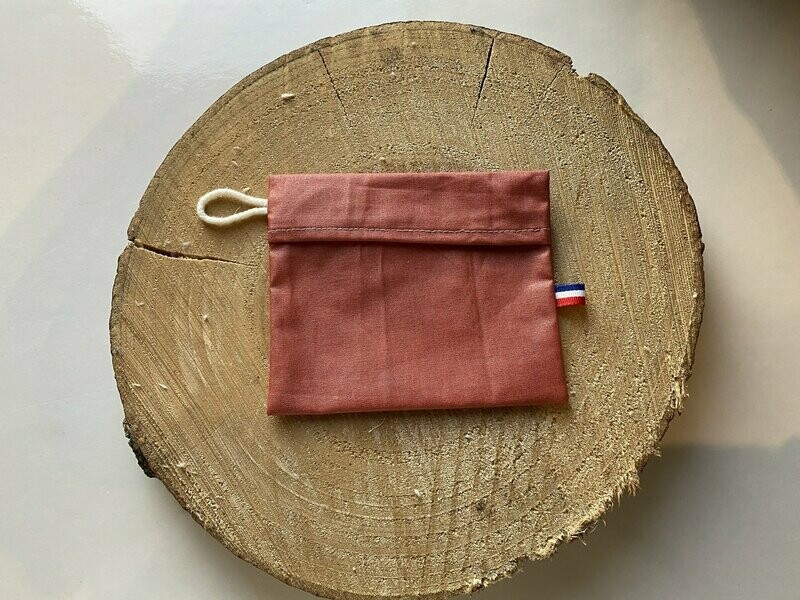 Pochette enduite "rose"
