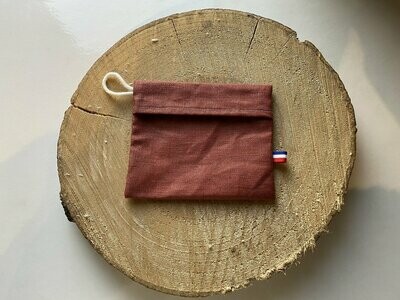 Pochette enduite "rouille "