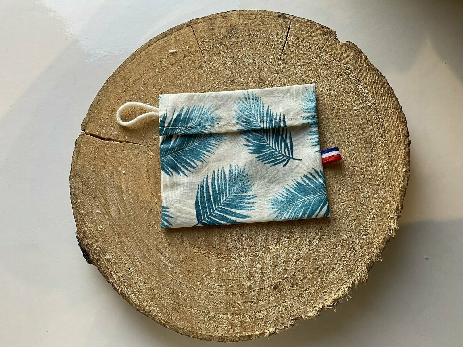 Pochette enduite "feuilles de palmiers "
