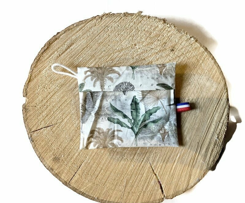 Pochette enduite "voyage"