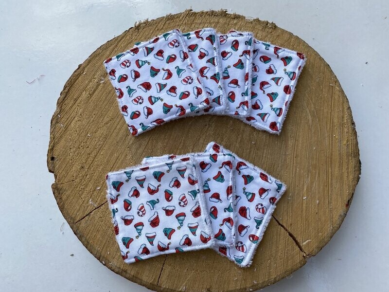 Semainier de lingettes motifs bonnet de Noël