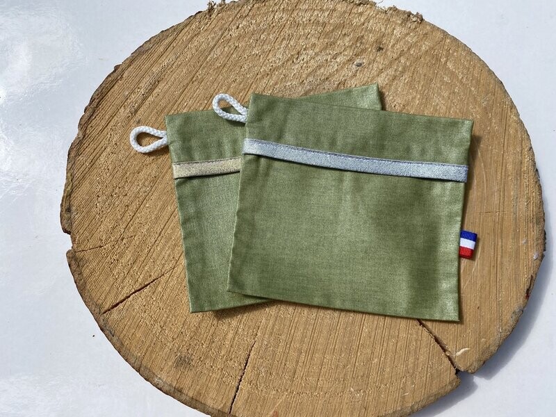 Pochette enduite verte