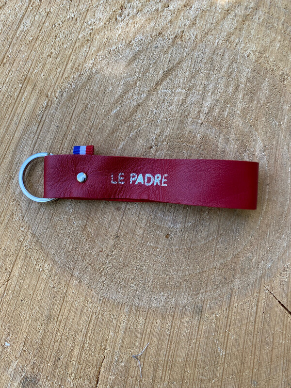 Porte clé en cuir « LE PADRE »