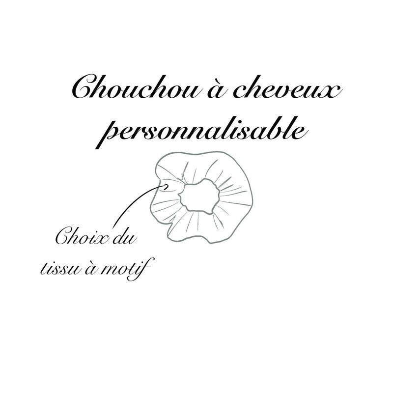Chouchou à cheveux personnalisable