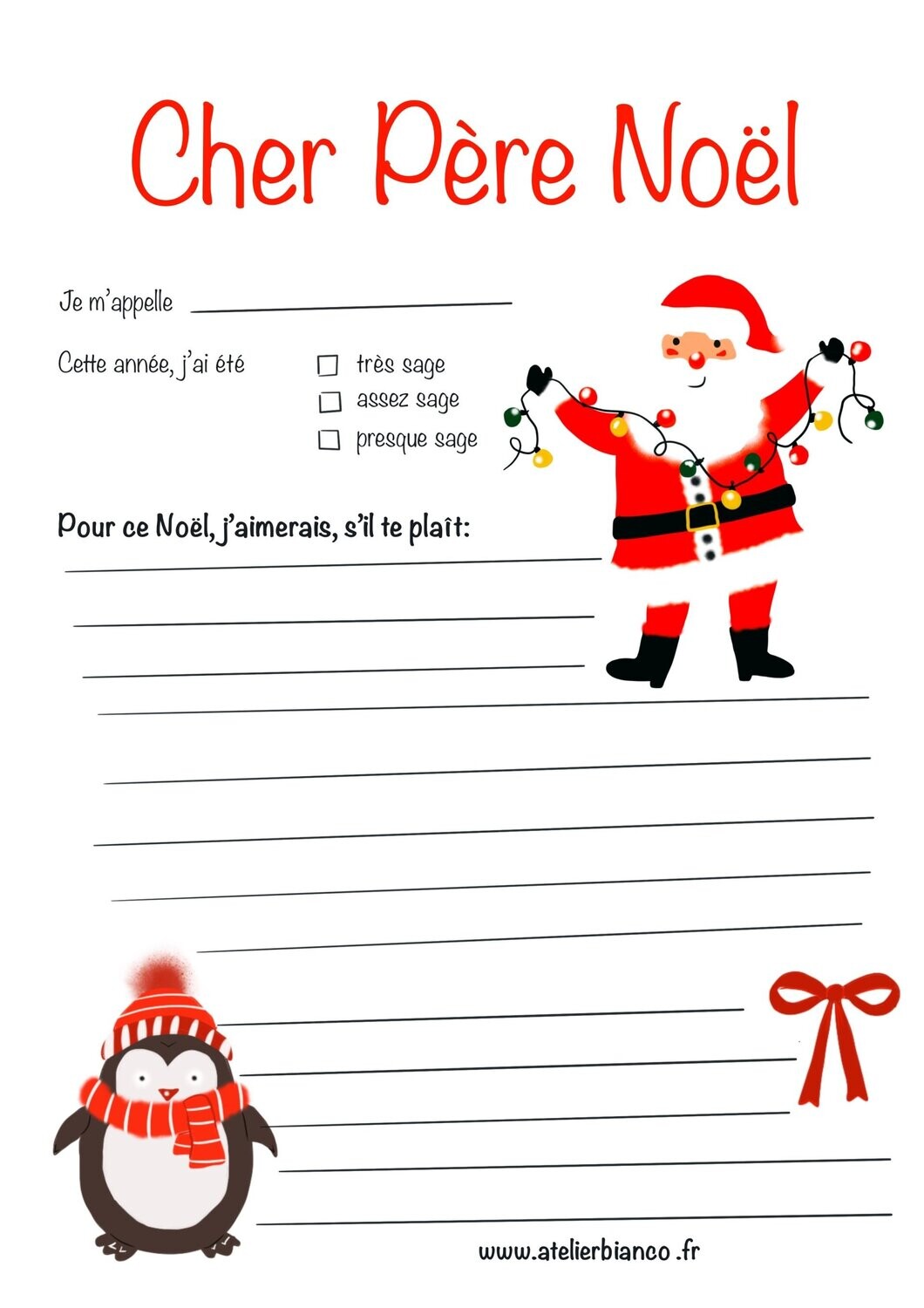 Lettre au Père Noël