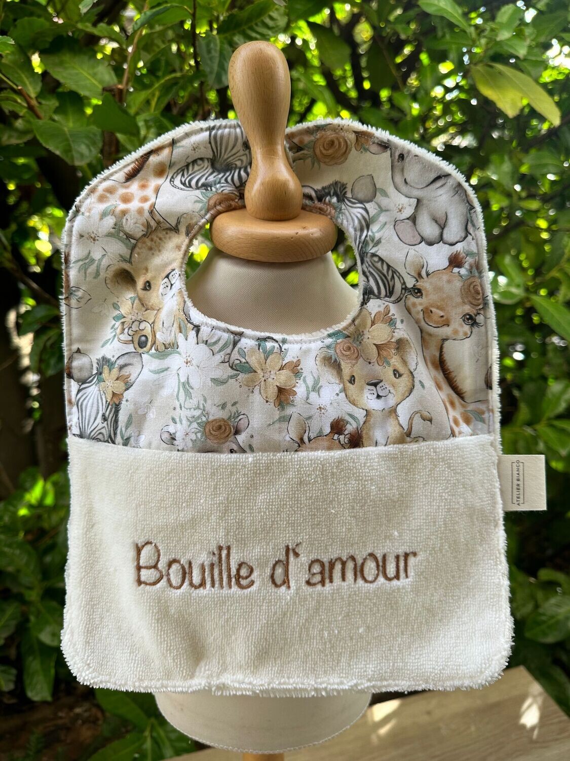 Bavoir "Bouille d'amour "