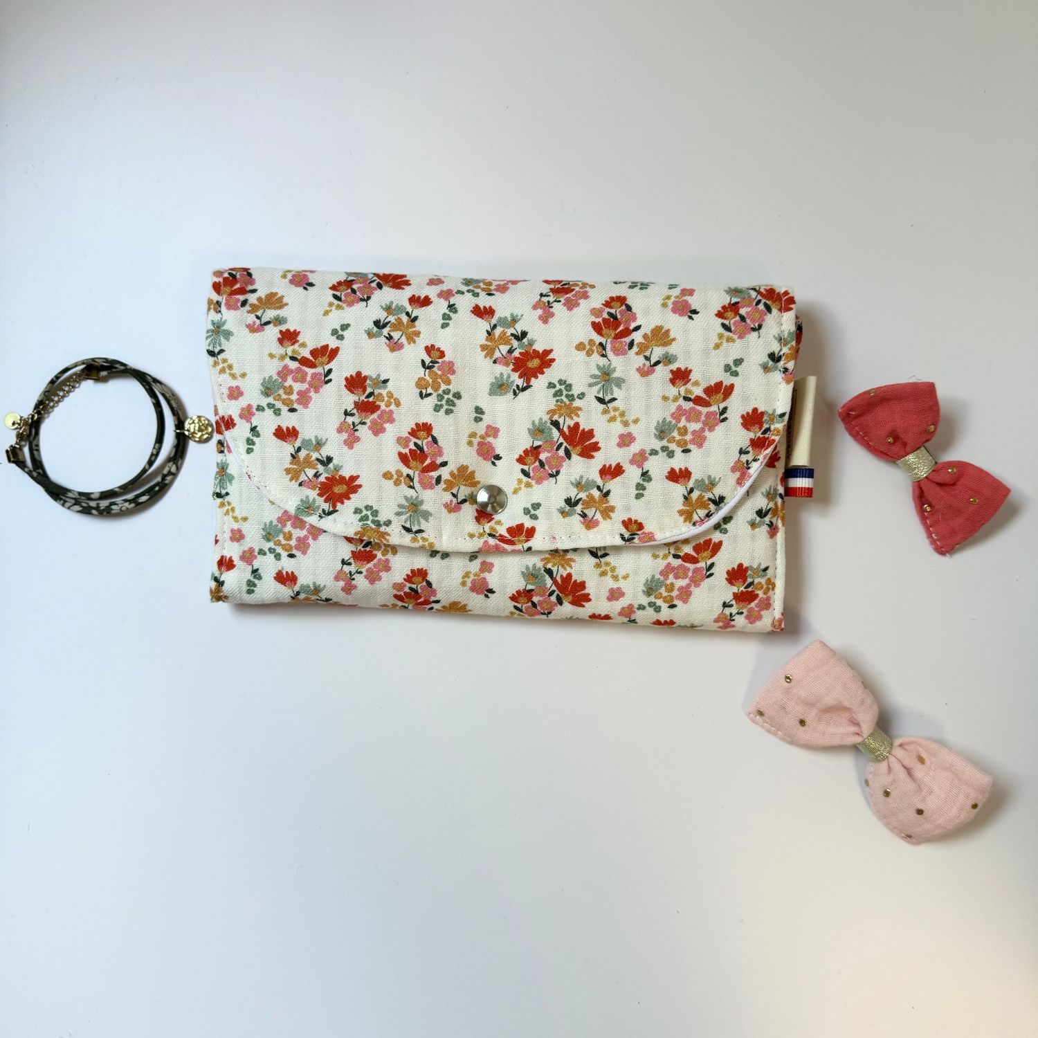 Pochette motifs fleurs