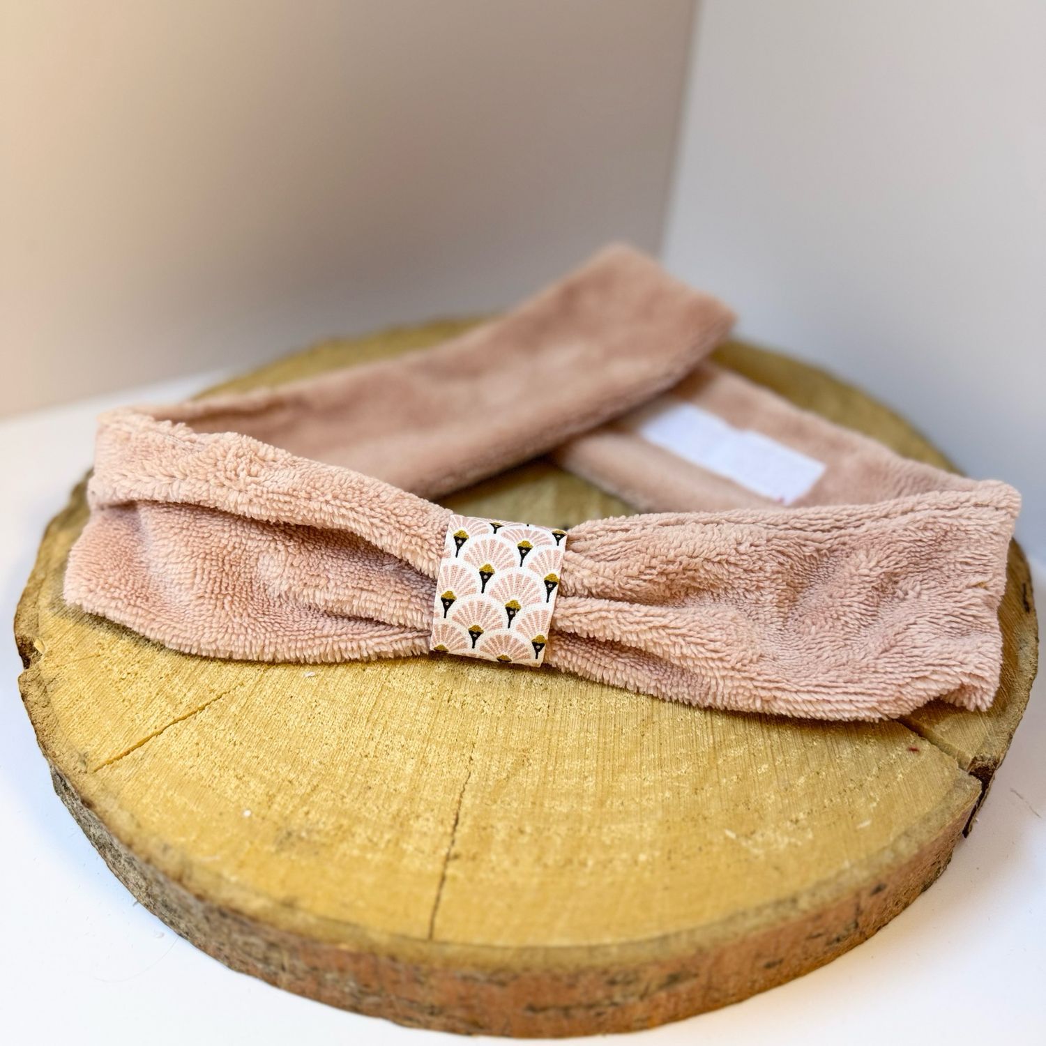 Bandeau de soin, en éponge rose