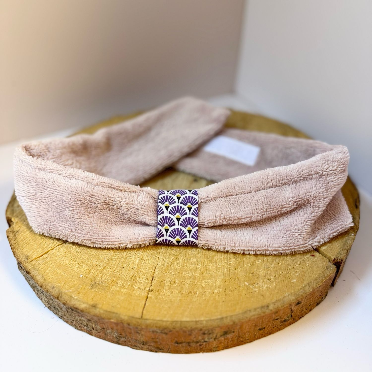 Bandeau de soin, en éponge rose