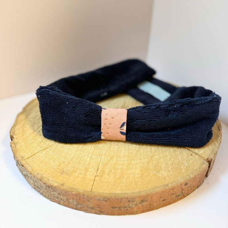 Bandeau de soin, en éponge bleu marine