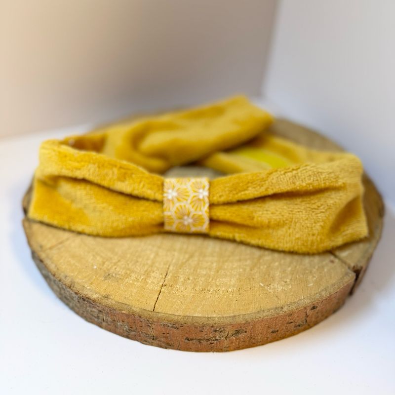 Bandeau de soin, en éponge moutarde