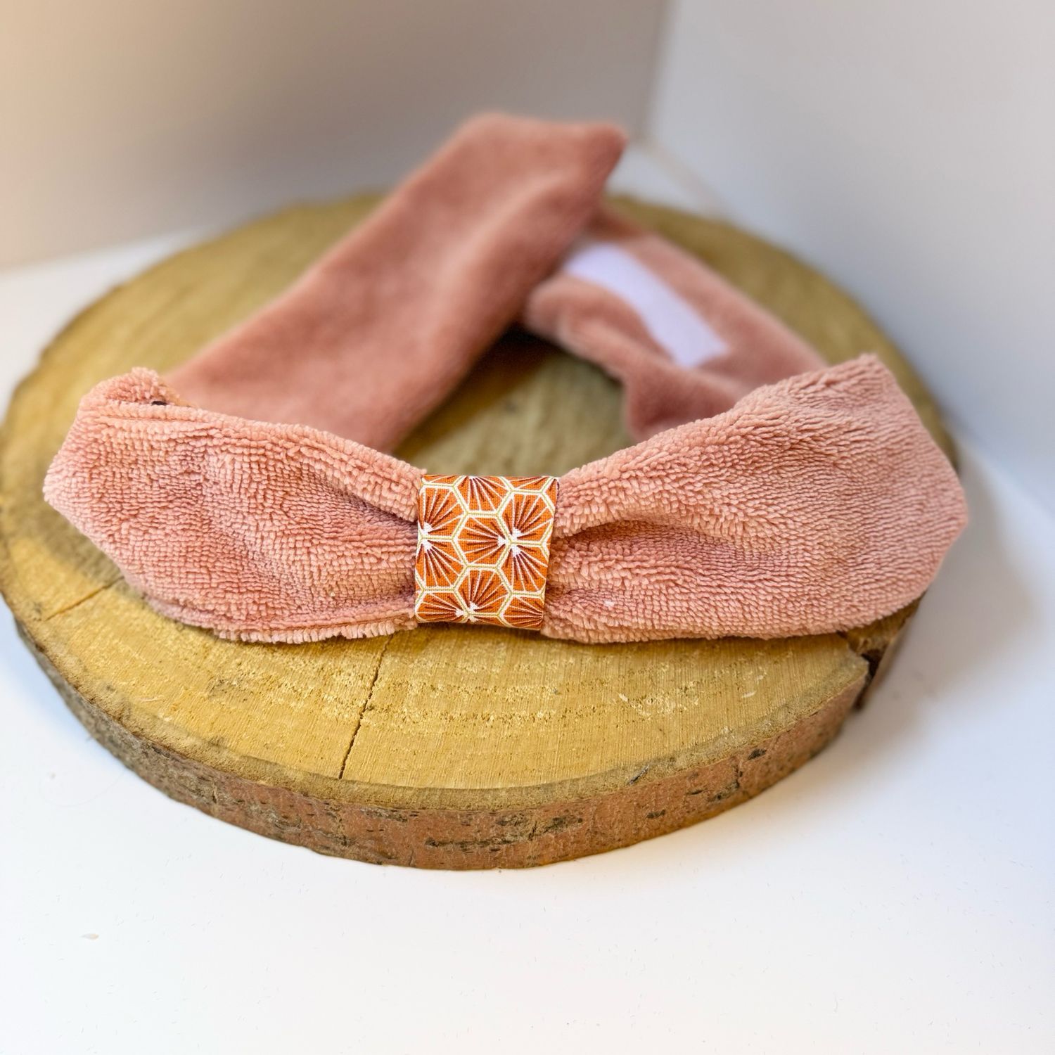 Bandeau de soin, en éponge rose