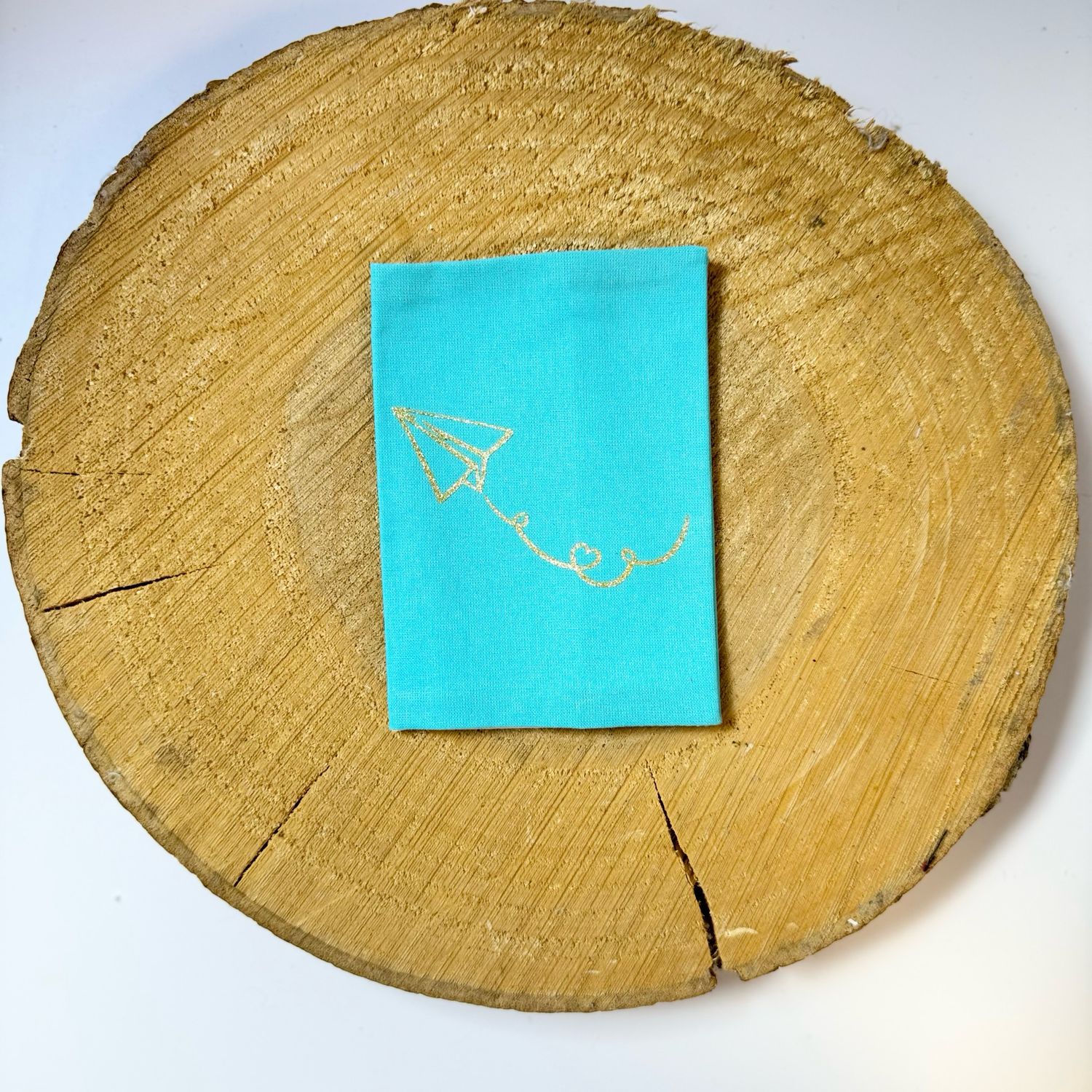 Pochette à passeport "Avion en papier"