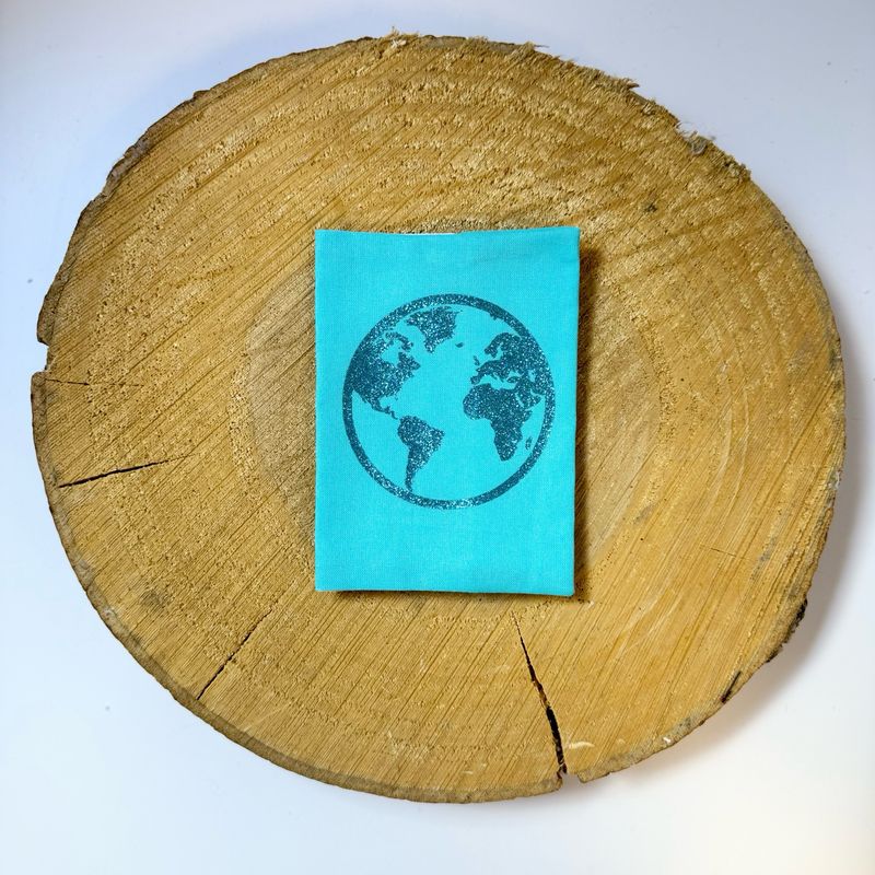 Pochette à passeport "Globe terrestre"