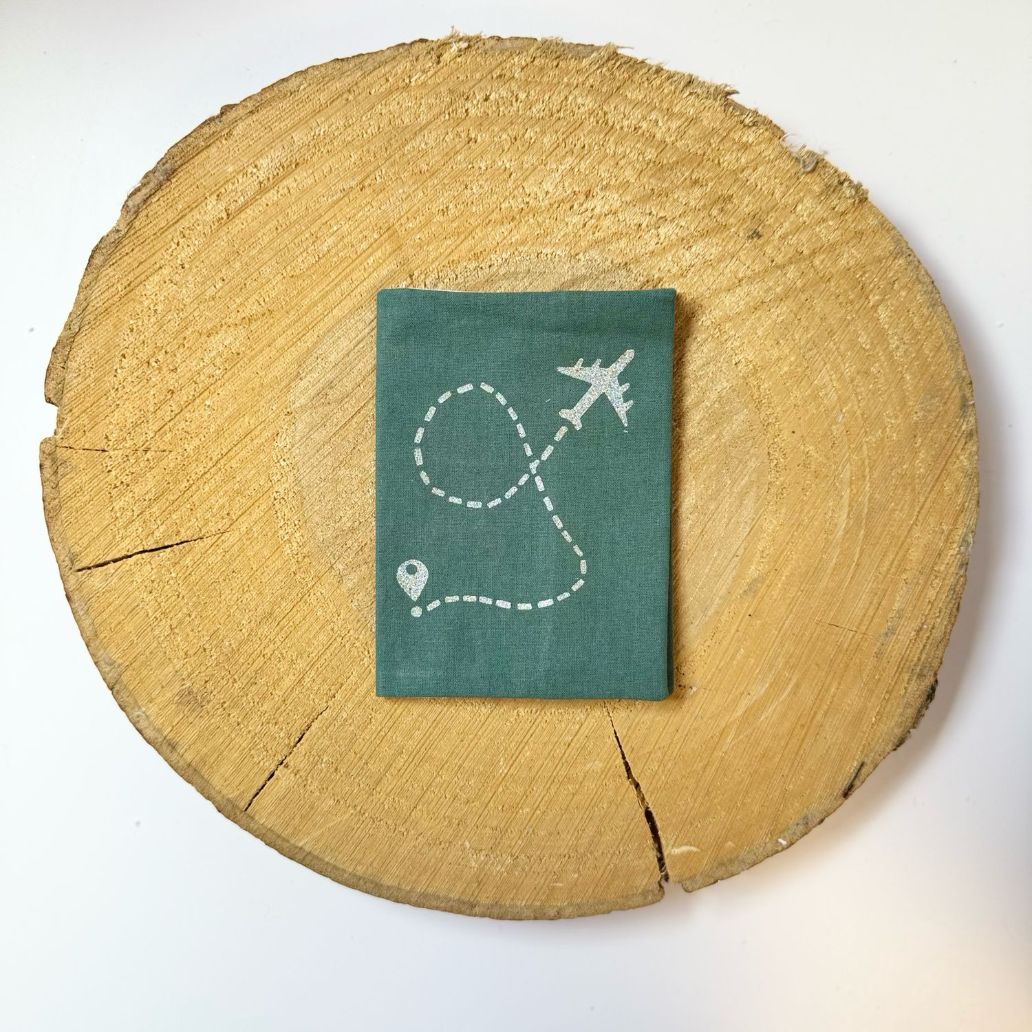 Pochette à passeport "Avion qui s'envole"