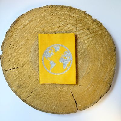 Pochette à passeport "Globe terrestre"