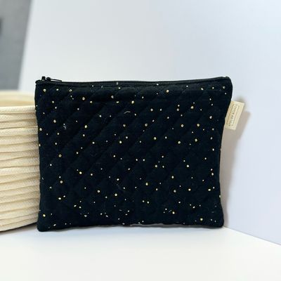 Pochette matelassée noire