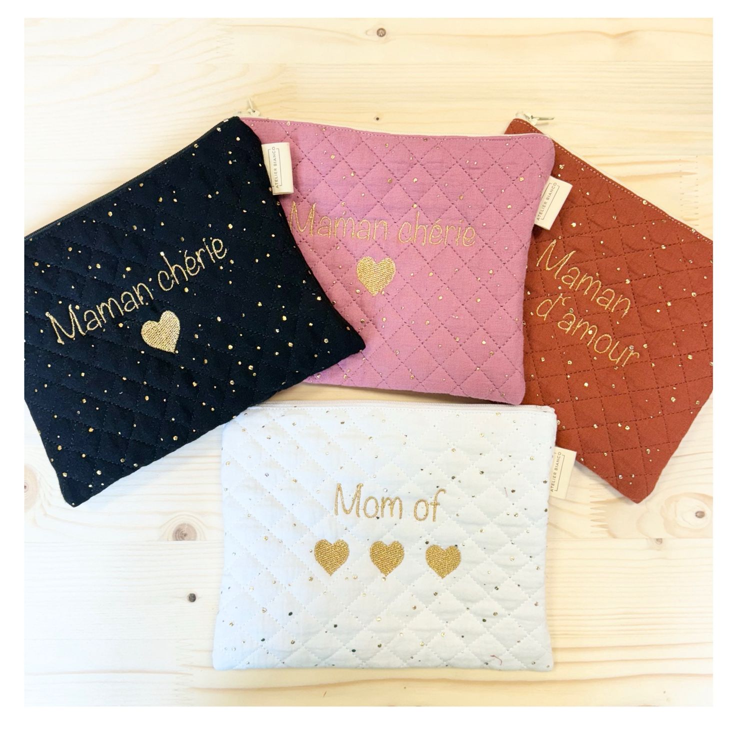 Pochette matelassée personnalisable