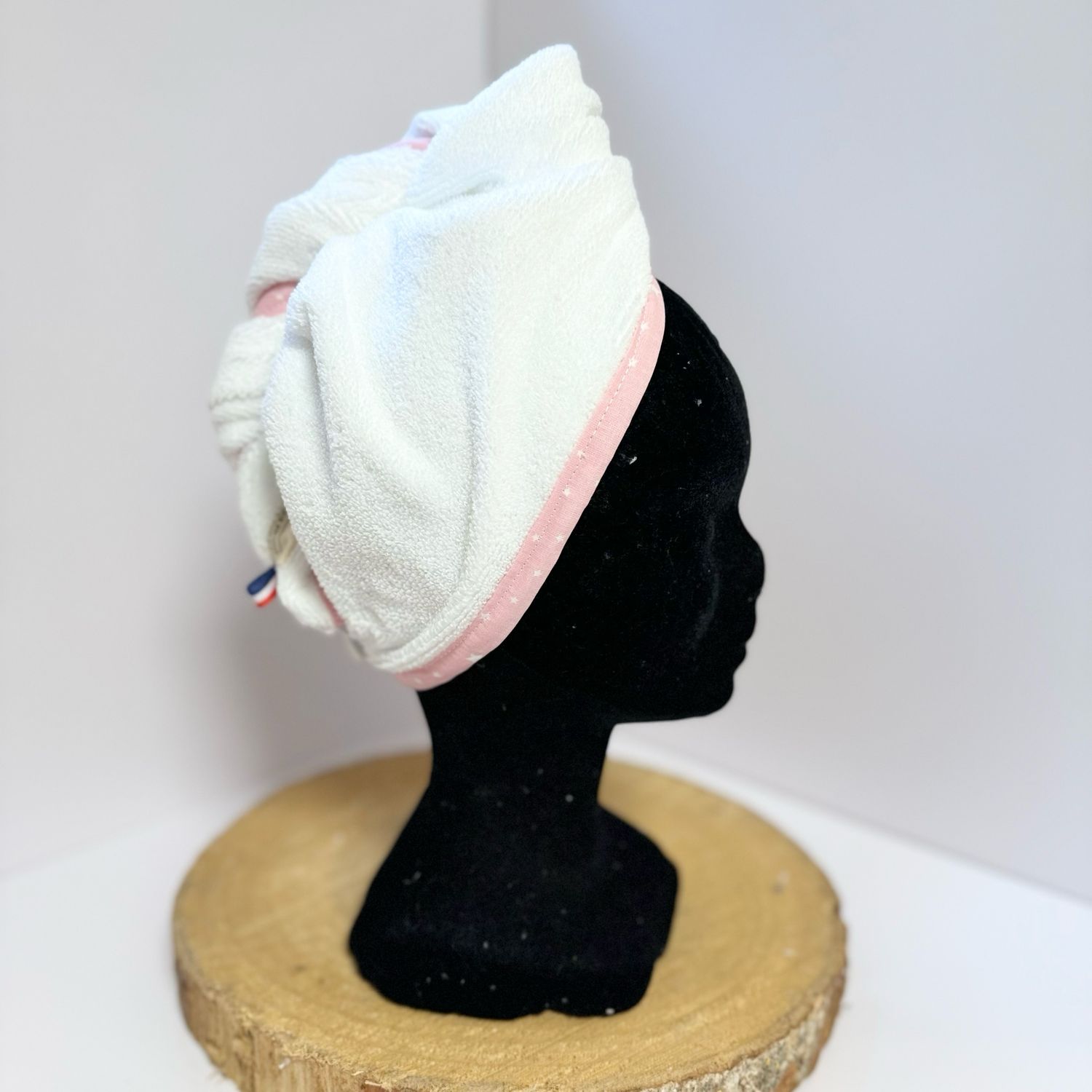 Serviette à cheveux et motifs étoiles