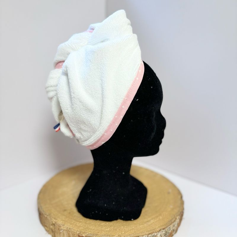 Serviette à cheveux et motifs étoiles