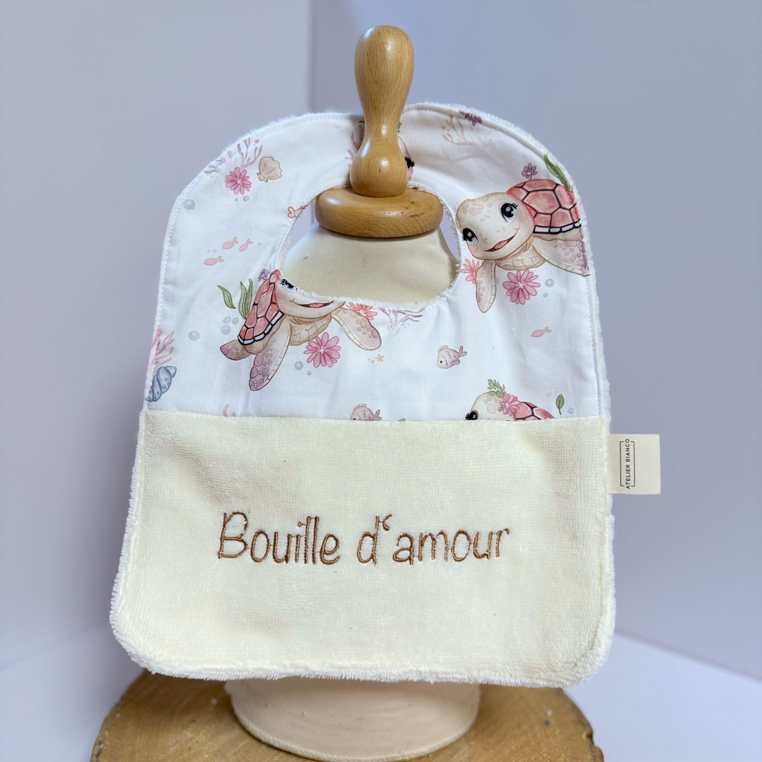 Bavoir "Bouille d'amour "