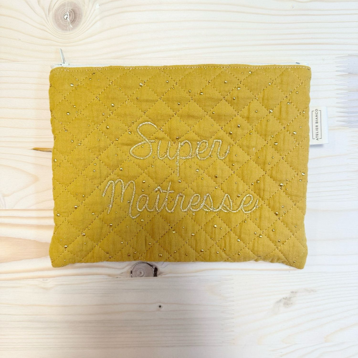 Pochette matelassée "Super maîtresse"