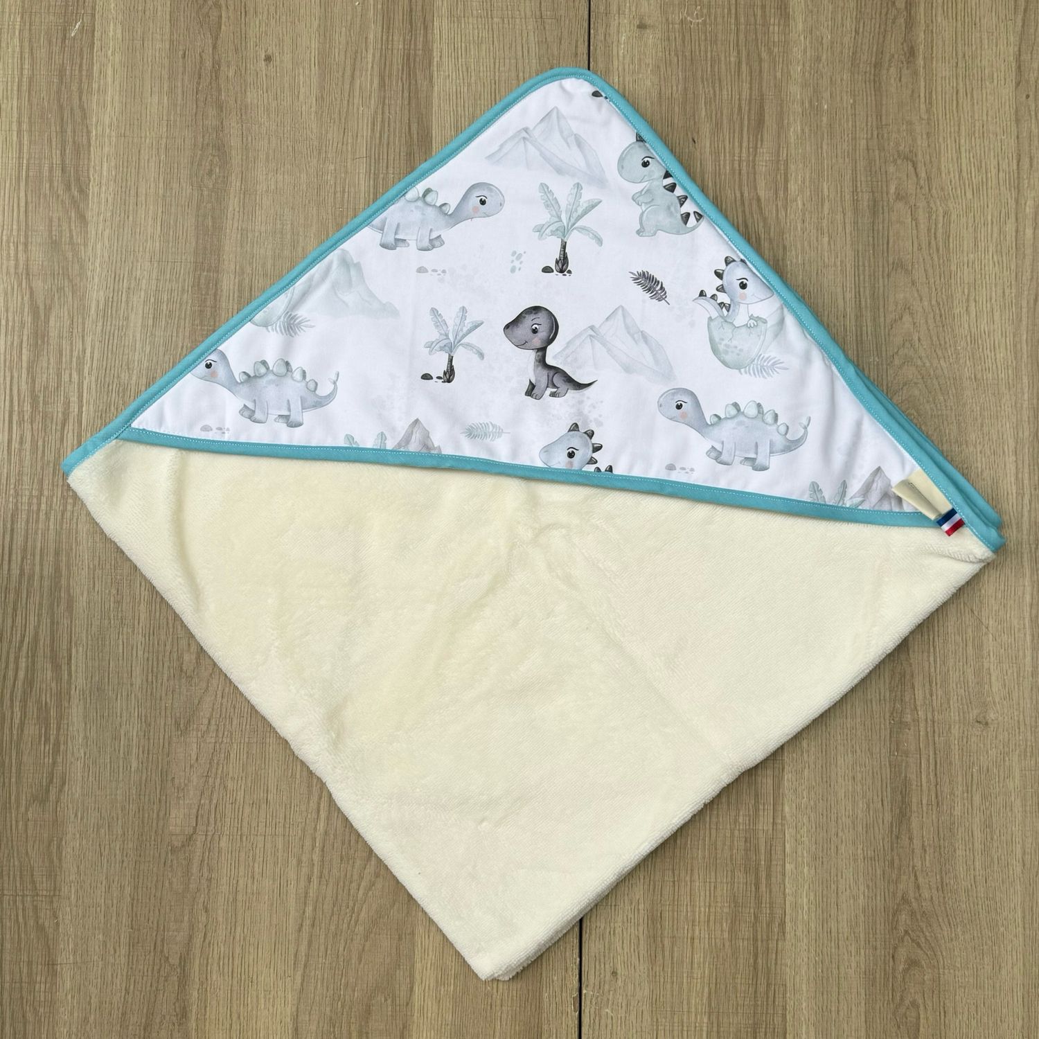 Cape de bain motifs dinosaures