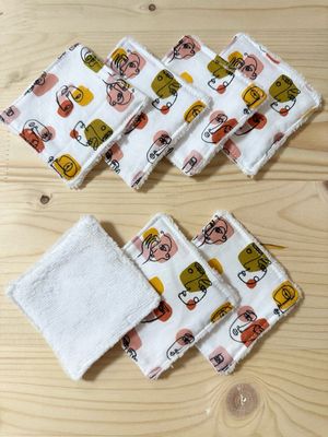 Semainier de lingettes motifs visages