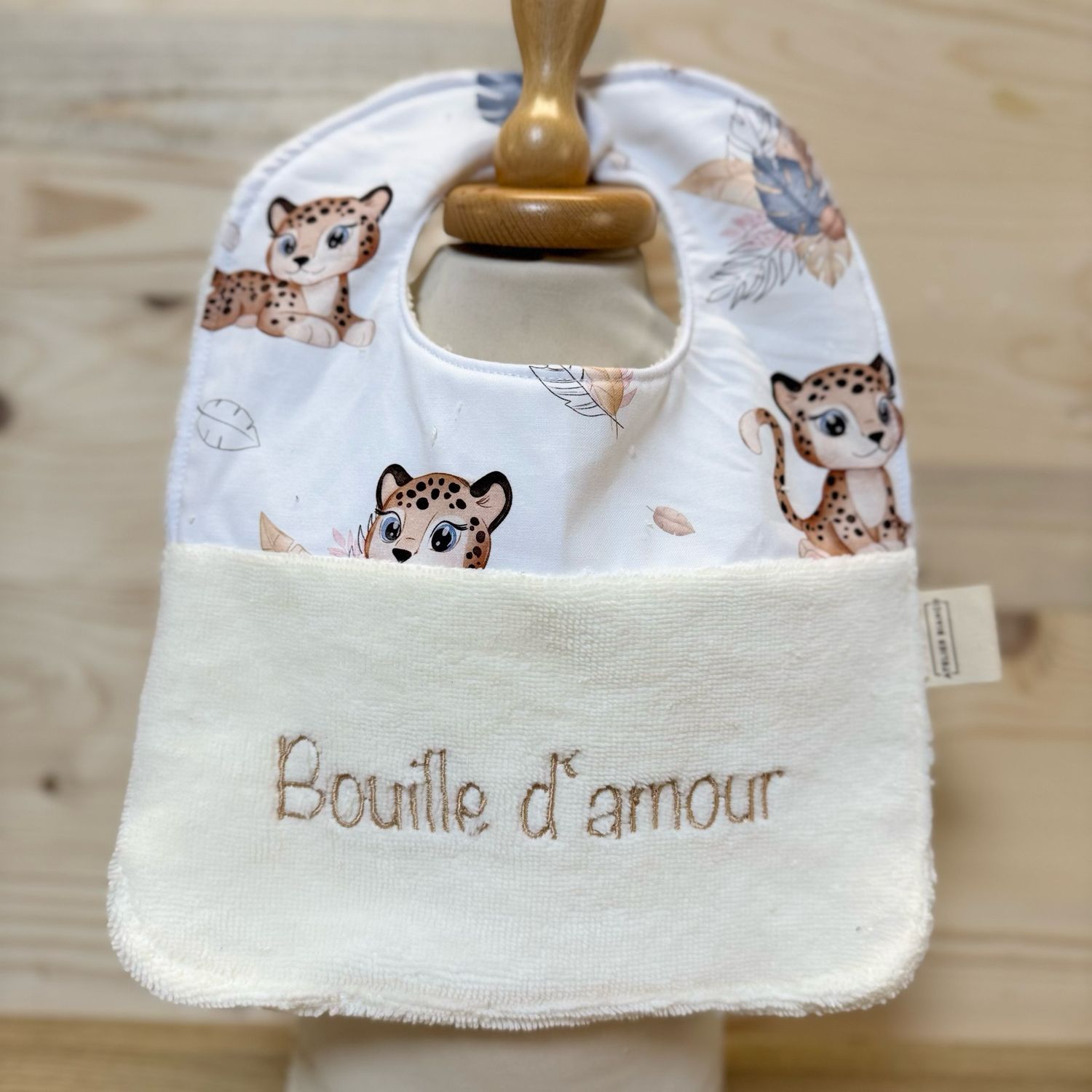 Bavoir "Bouille d'amour "