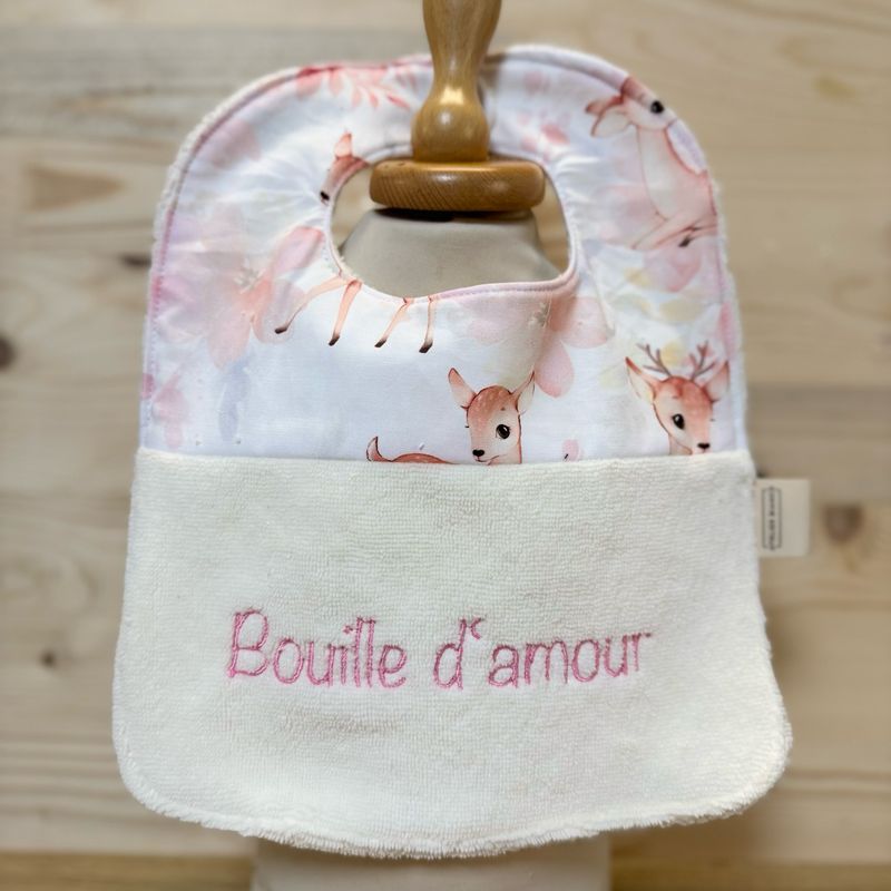 Bavoir "Bouille d'amour "