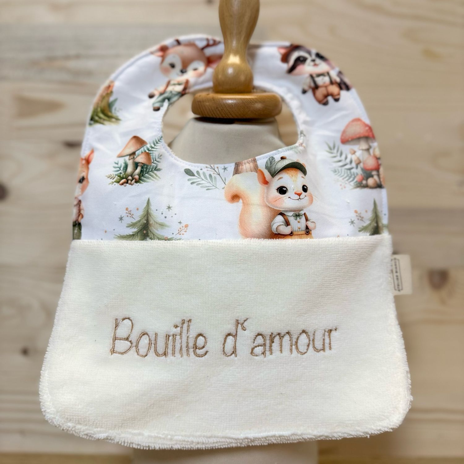 Bavoir "Bouille d'amour "
