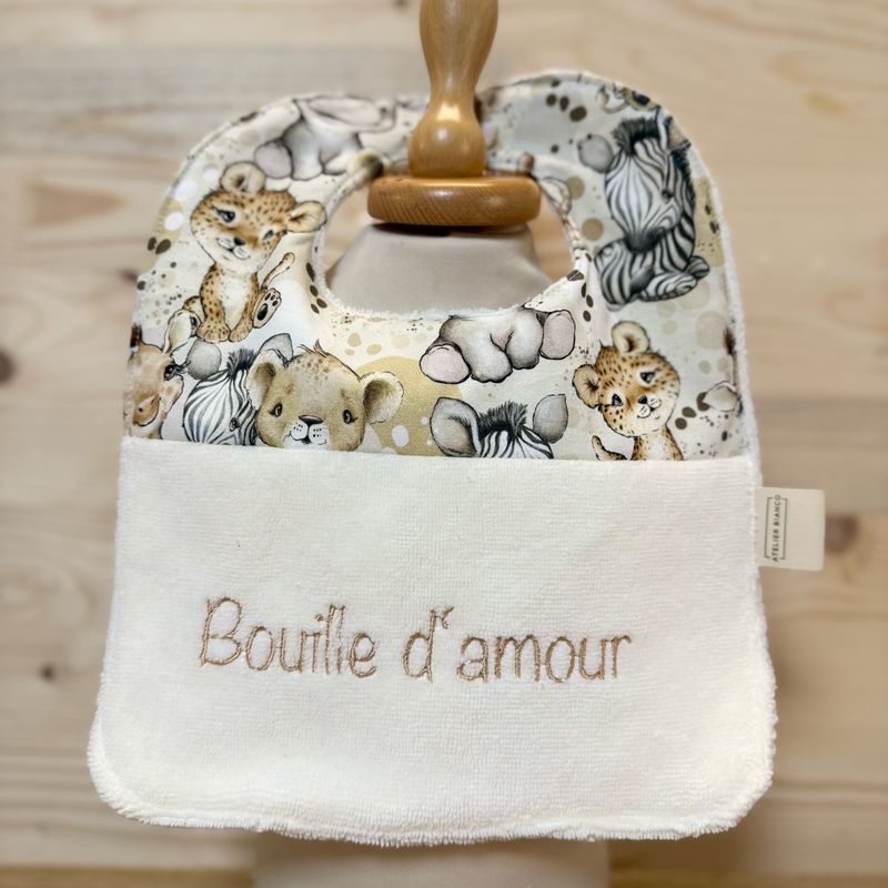Bavoir "Bouille d'amour "