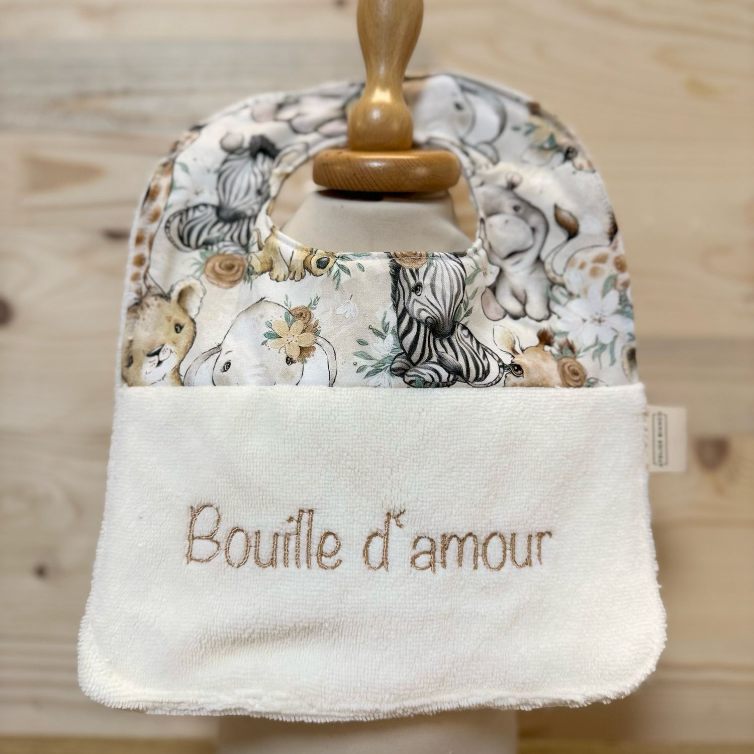 Bavoir "Bouille d'amour "