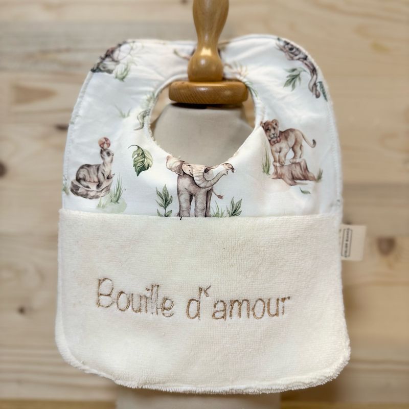 Bavoir "Bouille d'amour "
