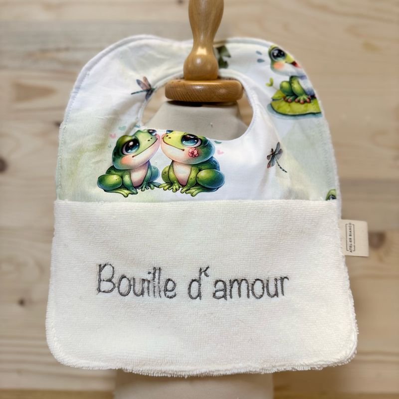 Bavoir "Bouille d'amour "