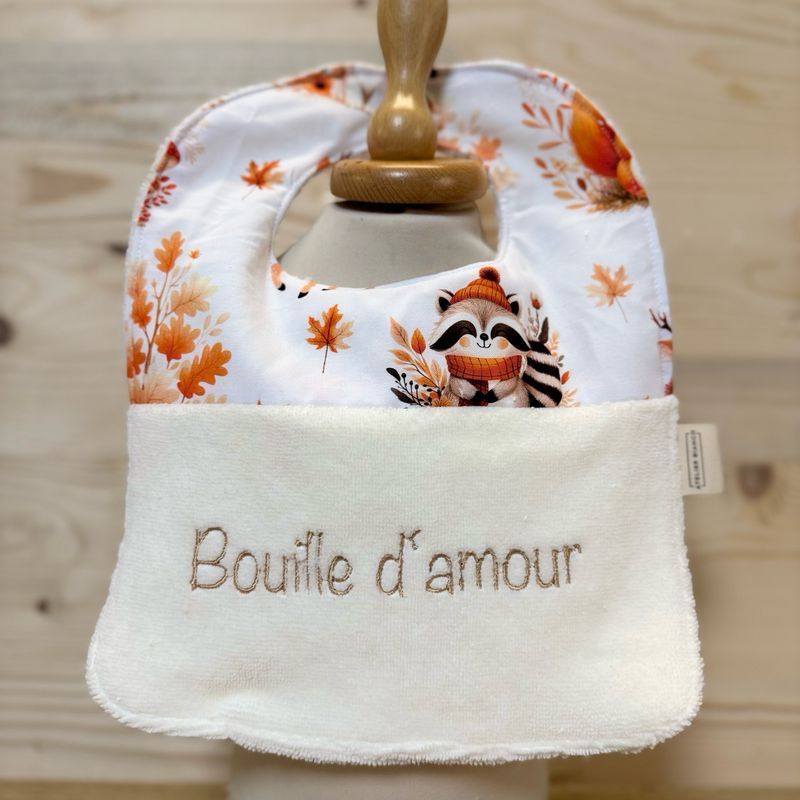 Bavoir "Bouille d'amour "