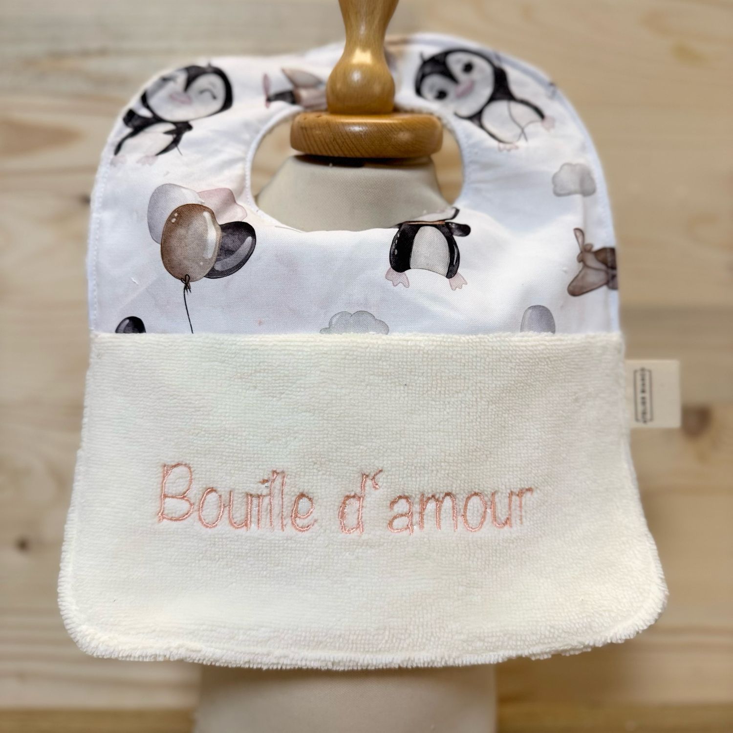 Bavoir "Bouille d'amour "