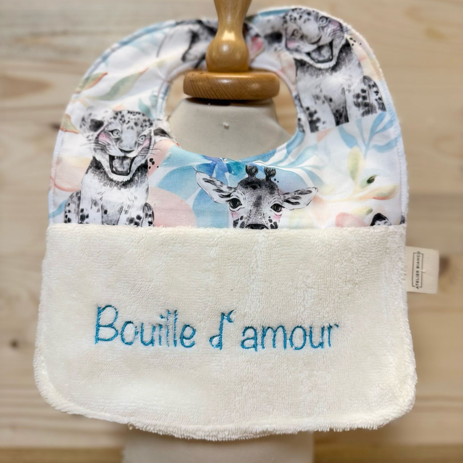 Bavoir "Bouille d'amour "