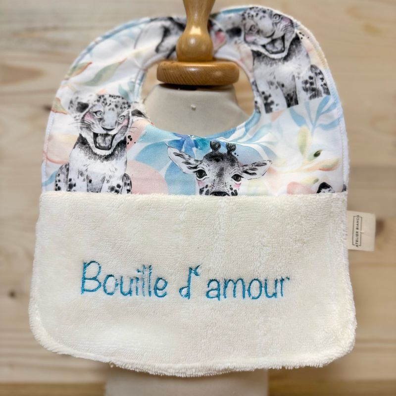 Bavoir "Bouille d'amour "