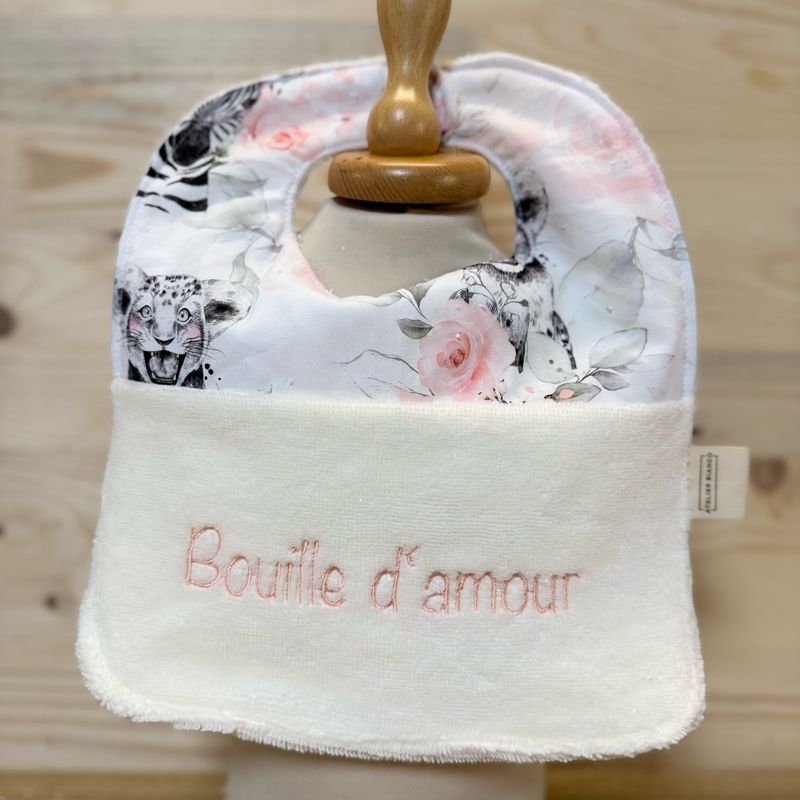 Bavoir "Bouille d'amour"