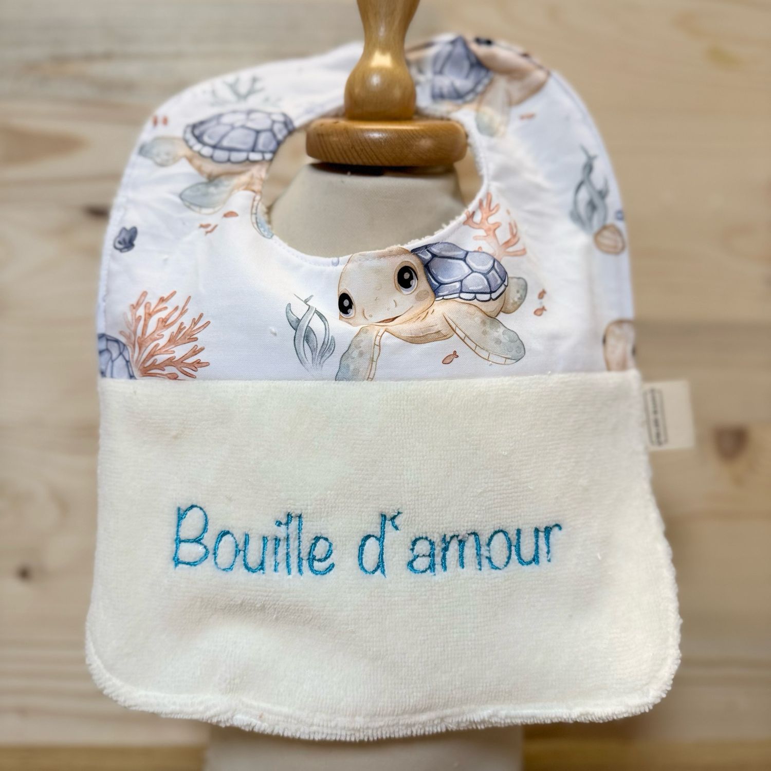 Bavoir "Bouille d'amour "