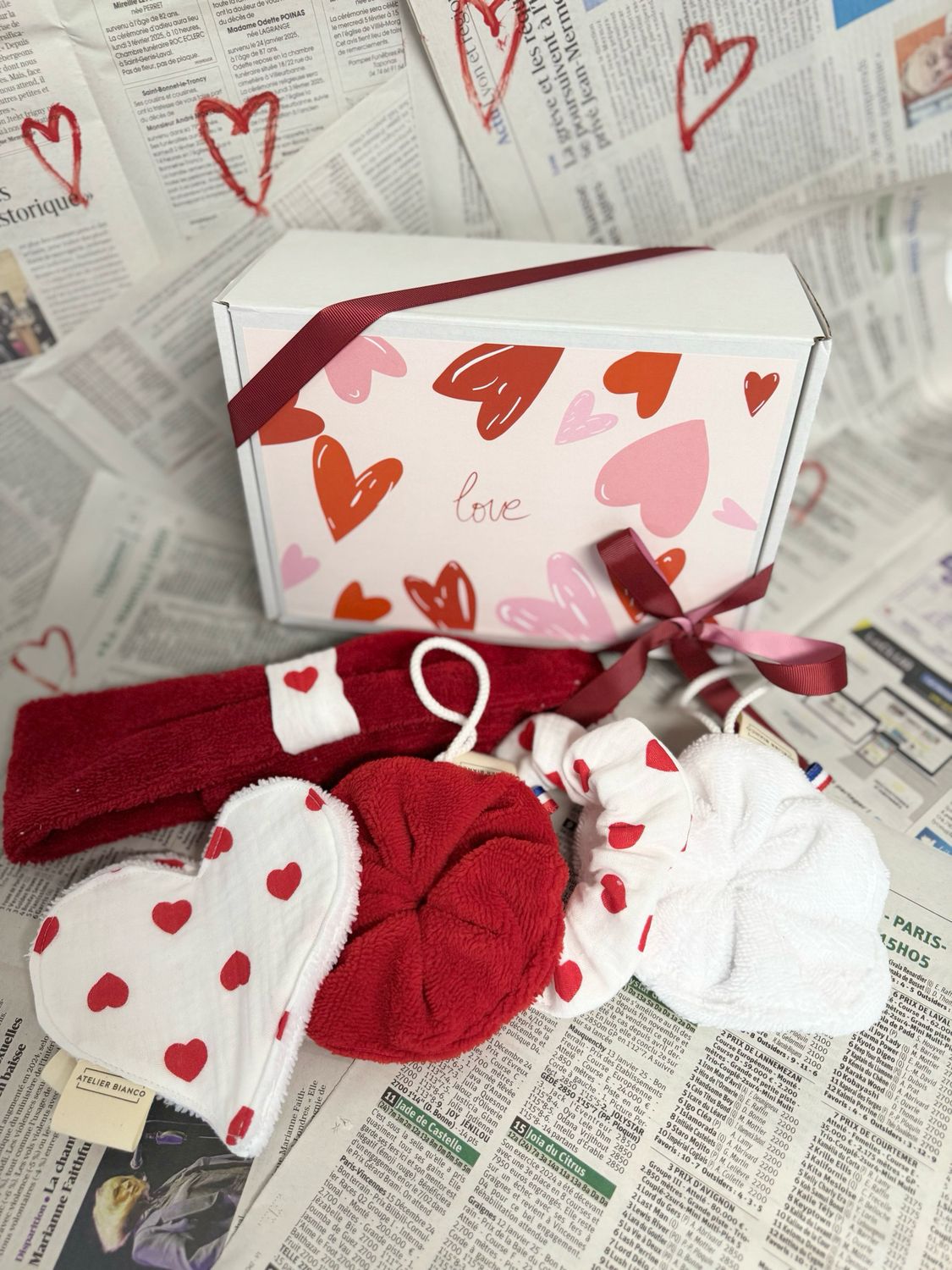 La box Romantique "Coeurs rouges"