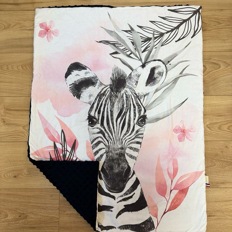 Couverture bébé motif girafe