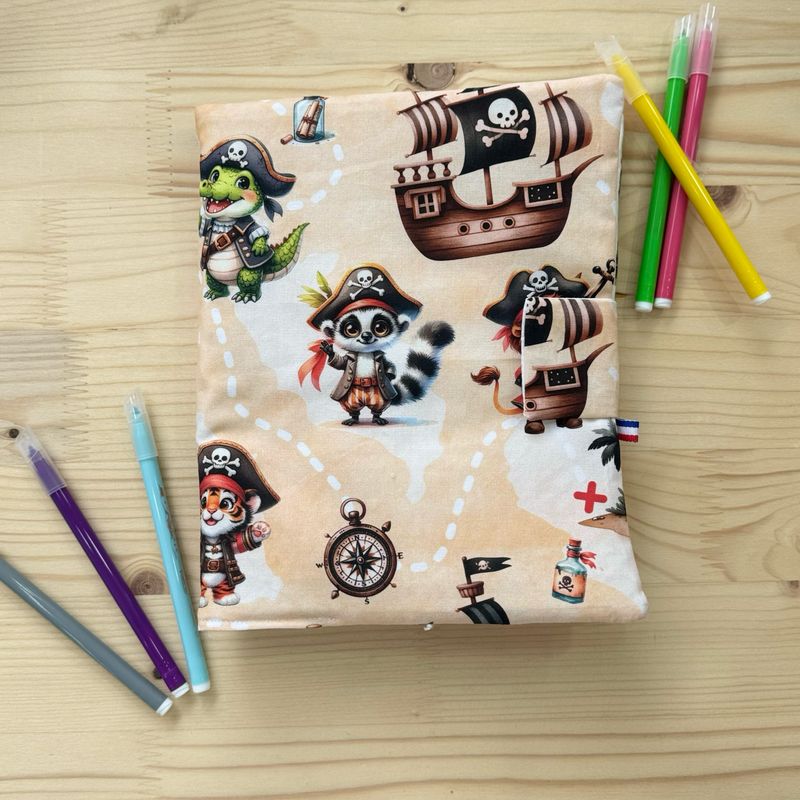 Cahier de coloriage lavable avec le pack de feutres