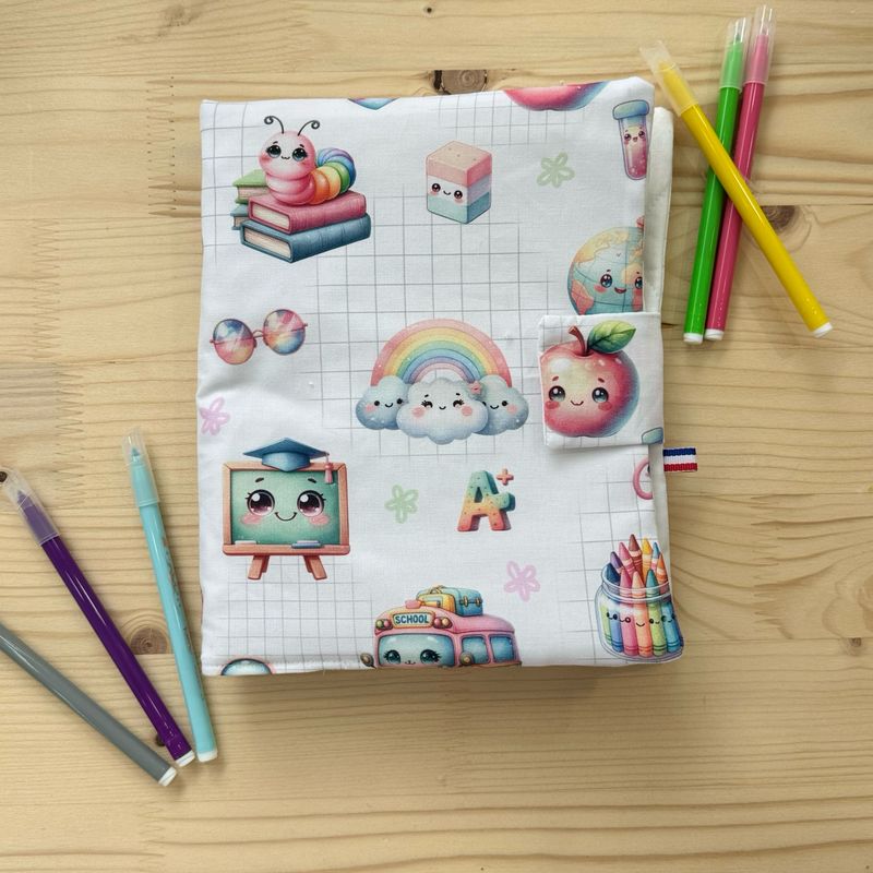 Cahier de coloriage lavable avec le pack de feutres