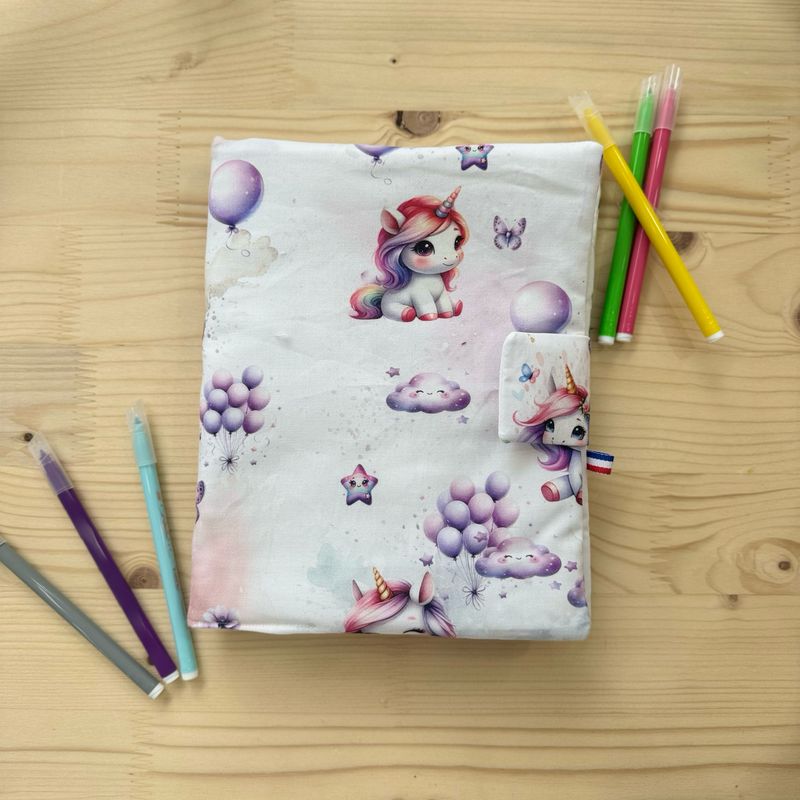 Cahier de coloriage lavable avec le pack de feutres