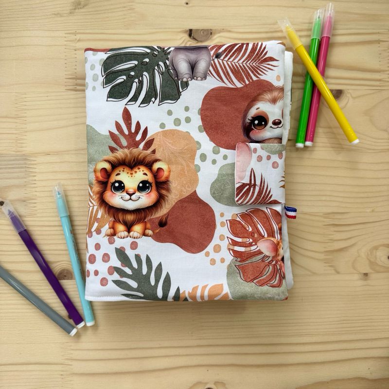 Cahier de coloriage lavable avec le pack de feutres