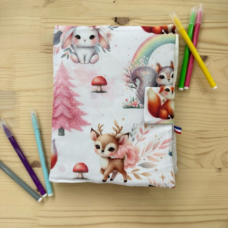 Cahier de coloriage lavable avec le pack de feutres