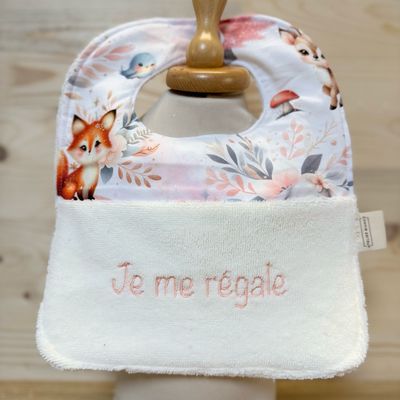 ? Personalized Baby Bib in Cotton and Bamboo – Handmade Newborn Gift, Soft and Unique