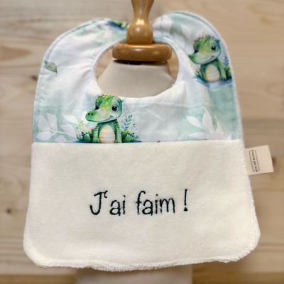 ? Personalized Baby Bib in Cotton and Bamboo – Handmade Newborn Gift, Soft and Unique